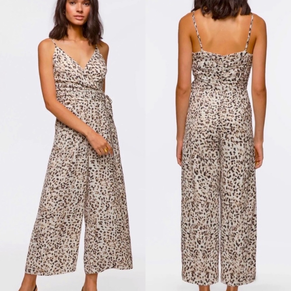 Greylin Tasha Leopard Print Wrap Front Jumpsuit I… - image 6